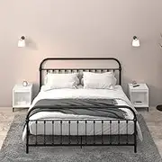 Bedside Cabinets 2 pcs High Gloss White 40x35x50 cm Bedroom Storage