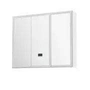 Bathroom Mirror Cabinet LED Light 900x720mm Medicine Wall Storage