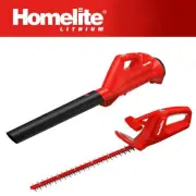 Homelite 12V Lithium 90 MPH 160 CFM Cordless Blower and Cordless Hedge Trimmer 2