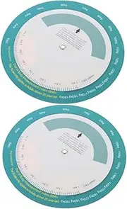 Generic 2pcs Wall Mounted Body Weight Measure Calculator Height Weight Index Tool for Home Gym and Health Institutions Diet Management Aid