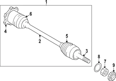 Genuine Nissan Outer Boot C9B41-1BP0A (for: Nissan)