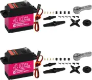 2 Pack High Torque 40KG Digital Servo, DS3240MG Full Metal Stainless Steel...