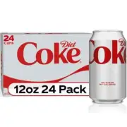 Diet Coke Cans, 12 fl oz, 24 Pack