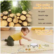 7pcs Wooden Percussion Instruments Set Preschool Kids Sensory Musical-·