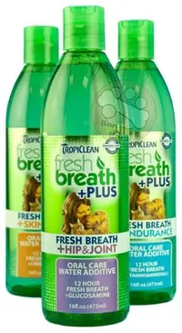 在飛比找Yahoo!奇摩拍賣優惠-美國Fresh breath 鮮呼吸-寵物潔牙水(美膚/髖關