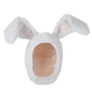 Plush Fun Bunny Ears Hood Women Costume Hats Cosplay Christmas Party Holiday ...