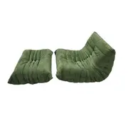 High Back Single Fireside Togo Sofa Chair Cozy Lounge Chair with Ottoman High Density Sponge Multiple Colors Comfortable and Durable