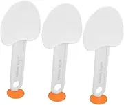 CATIEBYE 3pcs Rice Paddle Spoon: Non-Stick Rice Spatula - Standing Rice Spoon - Suction Cup Rice Scooper for Serving Heart Shape Spatula for Home and Restaurant Use