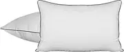 Bedra 75 x 50cm Pillow with Duck Feather Standard Pillow Cotton Cover Twin Pack