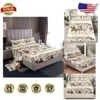 Vibrant Twin Size Cowboy Bed Sheets - Comfortable and Stylish for All Ages