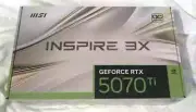 NVIDIA GeForce RTX MSI 5070 Ti 16GB INSPIRE 3X OC PLUS 4K Gaming Graphics Card