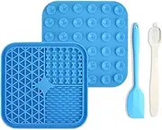 Dog Lick Mat with Suction Cups, Aufondof Lick Mat for Dogs & Cats Yogurt Lick Pad Silicone Non-Slip for Anxiety Relief Boredom Reducer Bathing Nail Trimming Distraction Toy (1)