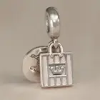 New Authentic Pandora Charm Clutch Bag Black Ename 791985EN4 W Tag & Suede Pouch