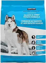 Kirkland Signature Nature'S Domain Grain-Free All Life Stages Salmon Meal Sweet Potato Formula For Dogs 35 Lb