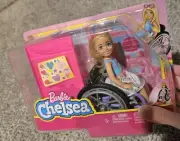 NIB Wheelchair Barbie Chelsea Doll Set Blonde