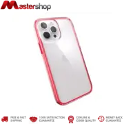 Speck Presidio Perfect Clear Impact Geometry Case iPhone 13 Pro 6.1 Red