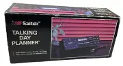 Vintage 1980s SaiteK talking day planner Executive Desk Clock / Recorder Rare