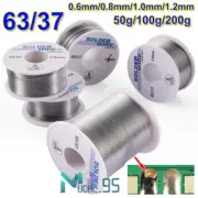 63/37 Lead Free Rosin Core Solder 0.8~1.2mm Diameter Soldering Flux Wire 100g