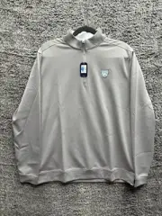 Johnnie-O Vaughn 1/4 Zip Sweater In Gray (quarry) Size M NWT