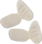 VALICLUD 1 Pair High Heels Heel Stickers Anti-slip Shoe Sole Protector Anti Crease Shoe Protector High-heeled Shoe Insoles Shoe Heel Pad Heel Protectors for Shoes Heel Insert Foam Beige