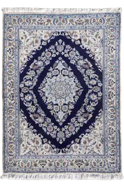 Nain Hand Knotted Wool & Silk Rug - 170x130cm by Cyrus Rugs