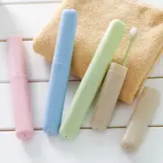Candy Color Wheat Straw Toothbrush Storage Box Protector Tooth Brushes Case CR