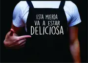 Esta Mierda Va A Estar Deliciosa, Manly Apron, Funny BBQ Apron for Men