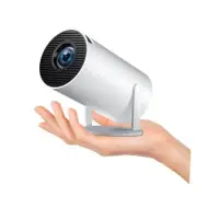 Smart HY300 Projector With Built-in Apps, Wifi Bluetooth 4K 1080P, Auto white