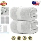 Hotel Collection Extra Large Cotton Bath Towels | 35x70 | Lint-Free & Quick Dry