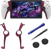 Controller Replacement Shell for PS Portal, Personalized and Eye-catching Custom Design, Easy Install, Including Tool Kit and 2 Thumb Grips (Ruby Coral Glow)