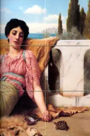 Art John Godward Mural Ceramic Backsplash Bath Tile #1394