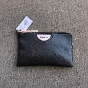 Mimco Echo Matt Black Small RoseGold Pouch Wallet • Authentic •Brand New