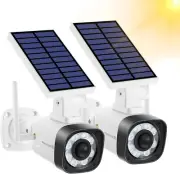 Solar Battery Powered Metal Fake Security Camera, Dummy Cameras, Motion-Activate
