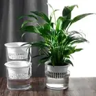 Self Watering Hydroponic Planter Plastic Potted Flower Pot Soil Flower Pot