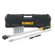 DEWALT Torque Wrench Tire Change Kit 1/2"-Drive Flex-Head Long Handle (7-Piece)
