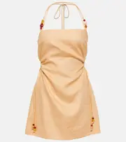 [SIR] SIR Antonia beaded linen minidress AU 8 orange