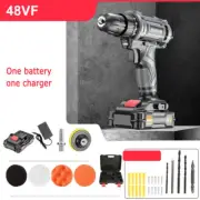 Car Polisher Buffer Sander Wax Machine Sponge Pads Kit w/ Li-ion Battery&Charger