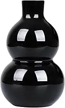 KONTONTY Black Obsidian Gourd Decorative Scrying Bowl Gothic Aesthetic Table Centerpiece Home Decorative