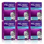 Feliway 48mL Diffuser Refill 6 Pack - Calming and Comfort for Kittens & Cats