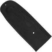 Black Rear Fender Bib Solo Seat Flame Stitch PU Leather Rear Seat Fender Bib Fit for Harley Fit for Dyna Fit for Super Fit for Glide Fit for Street Fit for Fat Bob FXDF