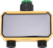 Solar Sprinkler Timer, 2 Outlet Auto Timing Rain Delay Irrigation Water Timer Smart Timer Automation Watering Timer for Garden Yard Irrigation Home Green Walls, Misting Systems