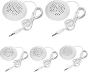 Haosie 5pcs Pillow Speaker, Under Pillow Speaker for Sleep, 3.5mm Mini Stereo Speaker for MP3 Phone Portable CD