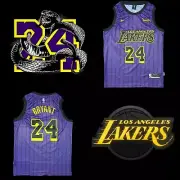 NBA LA LAKERS #24 KOBE BRYANT BLACK & GREY Jersey QLD Seller SIZE XL