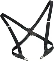 [Frediuo] Pants Straps Belt Loops Hooks Men's Suspenders for Wedding Outdoor Costume Party