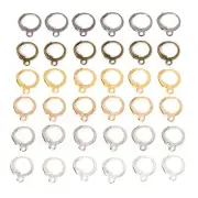 100 Pcs Round Lever Back Earring Hooks With Loop French Hook Ear Wire Earring