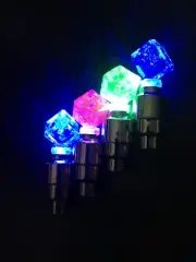 1 INDIVIDUAL DICE LED CAP bike valve stem flashing Light Bicycle Wheel Tire Car
