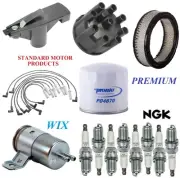 Tune Up Kit Filters Cap Wire Plugs For DODGE W250 V8 5.9L; w/ Clip-On Cap 1993