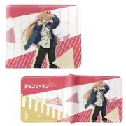 New Power Style A CHAINSAW MAN BiFold Wallet Chenso Man Credit Card Billfold
