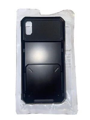 Black 12 pro Iphone case with business card holder