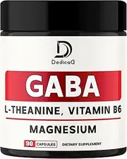 Gaba L-Theanine Supplement 1010mg with Vitamin B6, Magnesium - Support Mood, Heart Health, Brain & Immune System - 90 Capsules